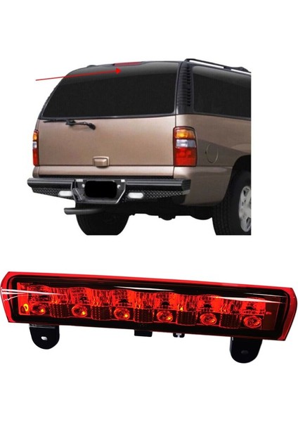 Kaplama LED Gmc Yukon Için Üçüncü Fren Işığı 2000-2006 Chevrolet Banliyö Için Yüksek Konum Fren Işığı 15170955 Kırmızı (Yurt Dışından) fiyatları