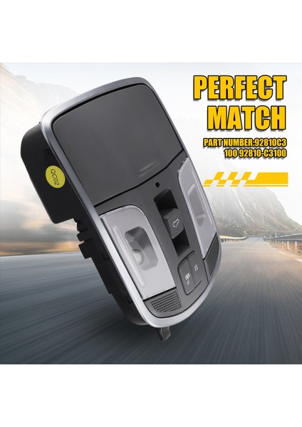 Araba Tavan Işığı Okuma Işık Montajı Hyundai Için Ön Havai Işık 9 Nesil Sonata 2015 92810-C3100 Siyah (Yurt Dışından) modelleri