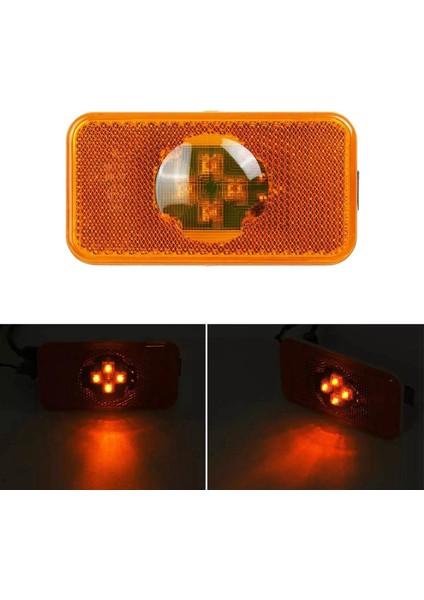 6x 24V Araba Kamyonu LED Yan Işaretçi Işık Amber Gösterge Lambası 4 Volvo Kamyonlar Için LED Fm/fh (Yurt Dışından) modelleri