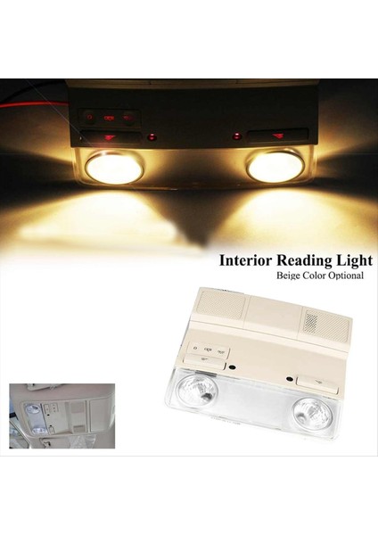 Araba Iç Çatı Haritası Lambası Okuma Işık 1KD947105B Vw cc Jetta 5 Golf Mk5 Mk6 Passat B6 Skoda Octavia Koltuk Bej (Yurt Dışından) modelleri