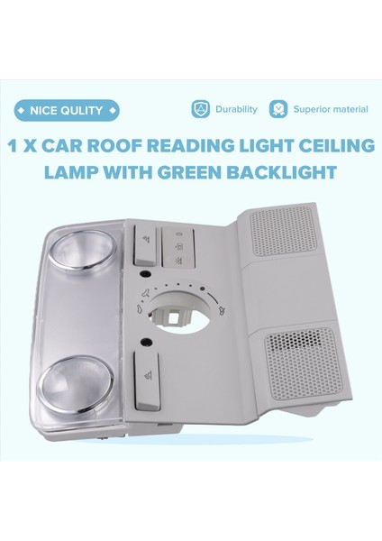 Çatı Okuma Işığı Yeşil Arka Işık 1K0947105P 1KD947105B Vw Jetta Golf 5 6 Passat Tiguan Tavan Lambası Sunroof (Yurt Dışından) fırsatları