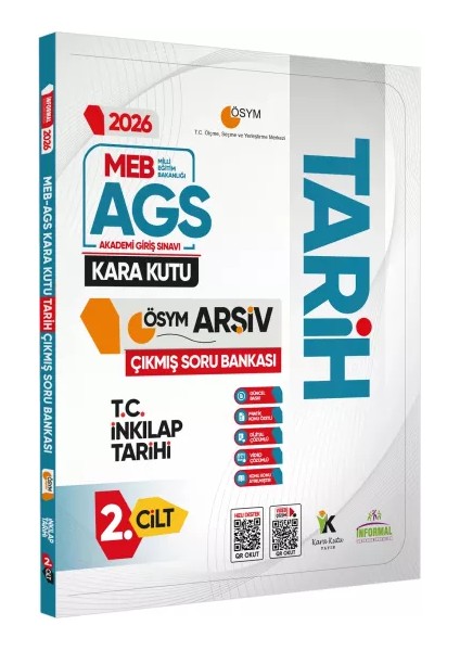 2026 Meb Ags Tarihin Kara Kutusu 1.cilt Ösym Çıkmış Soru Havuzu Bankası Konu Özetli Dijital Çözümlü