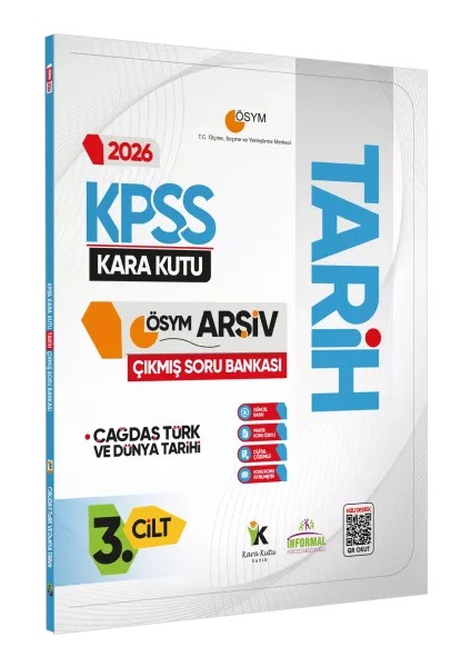 2026 Kpss Tarihin Kara Kutusu 2.cilt Ösym Çıkmış Soru Havuzu Bankası Konu Özetli Dijital Çözümlü