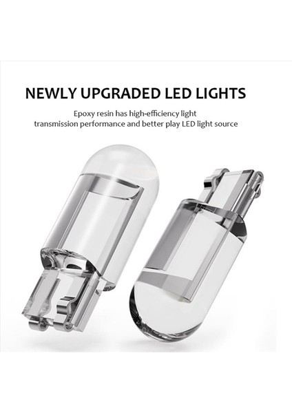 30PCS Araba LED T10 W5W Cob Okuma Kubbe Lambası Işık Işıkları Plaka Ampulleri 168 194 192 Dc 12V Beyaz (Yurt Dışından) fiyatları