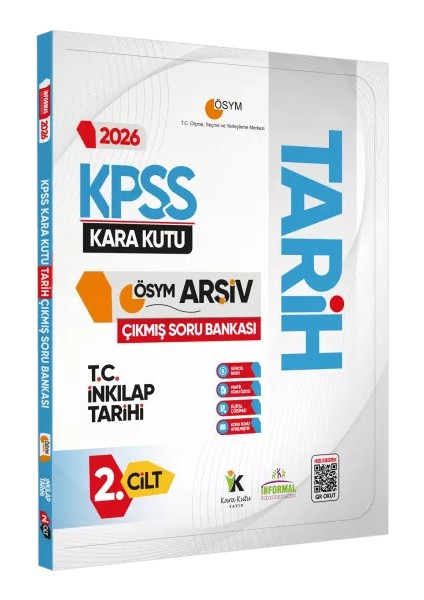 2026 Kpss Tarihin Kara Kutusu 1.cilt Ösym Çıkmış Soru Havuzu Bankası Konu Özetli Dijital Çözümlü