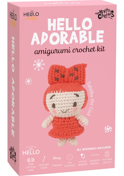 Sevimli Kız Amigurumi Yapım Kiti - Hello Adorable Tabitha The Girl