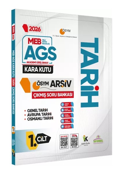 2026 Meb-Ags Kara Kutu Tarih Tek Kitap Ösym Arşiv Çıkmış Soru Bankası Konu Özetli Dijital Çözümlü