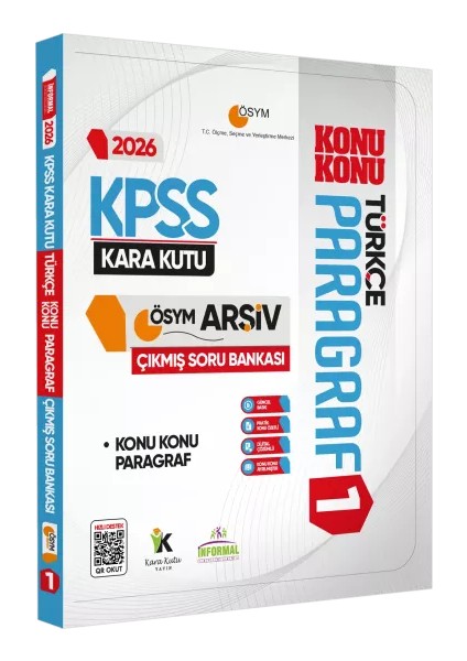 2026 Kpss Türkçenin Kara Kutusu Paragraf 3 Vip Ösym Çıkmış Soru Havuzu Bankası Dijital Çözümlü