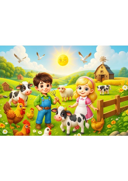 Çiftlik Ahşap Puzzle