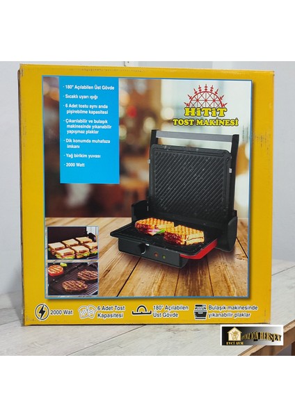 Evci Hitit Tost Makinesi Siyah indirimleri