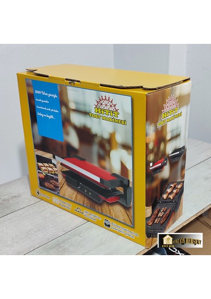 Evci Hitit Tost Makinesi Siyah