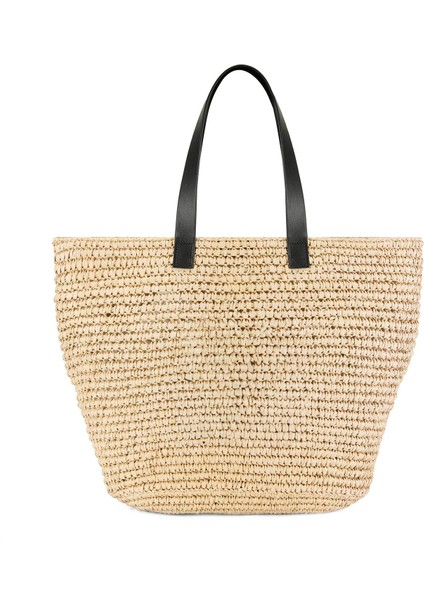 Kadın Bej Deri Detaylı Hasır Omuz Çantası modelleri