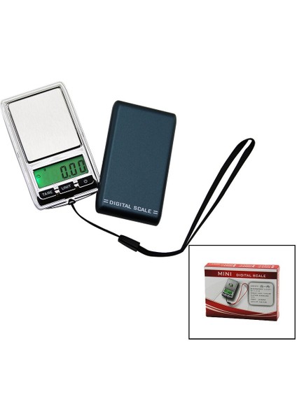 Mını Dıgıtal Scale Mini = 4.5x7.5cm Hassas Tartı - Terazi 200GR / 0.01GR Pilli=1 x CR2032 (4887