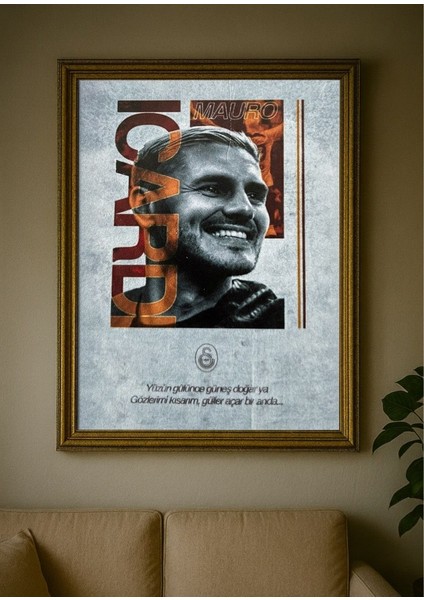 Galatasaray Temalı Mauro Poster (Çerçeveli)