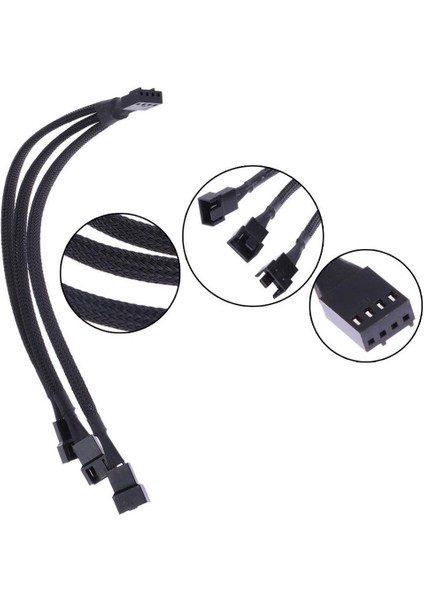 Primex PX-4303 4 Pin To 3x Fan Çoklayıcı Y Pwm Çoklayıcı Splitter Kablosu modelleri