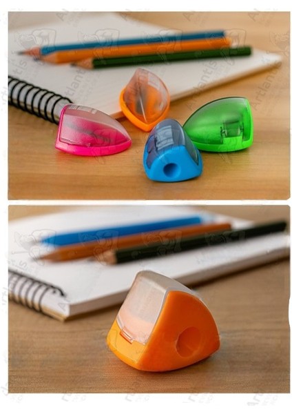 Kalemtraş 4 Adet Hazneli Standart Kalem Açacağı Plastik Kalemtıraş Fixpoint P-6027 Kalem Traş fiyatları