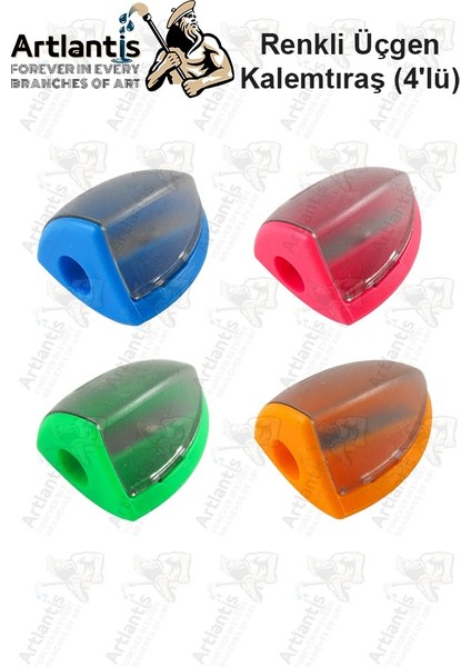 Kalemtraş 4 Adet Hazneli Standart Kalem Açacağı Plastik Kalemtıraş Fixpoint P-6027 Kalem Traş modelleri