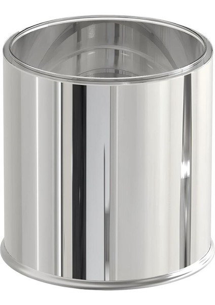 5 Lt Krom Paslanmaz Metalik Banyo ve Ofis Çöp Kovası