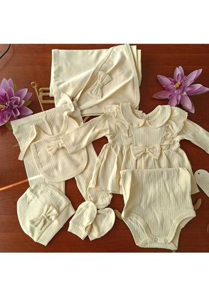 7 Lü Bebek Zıbın Seti Hastane Çıkışı Pamuklu Kaliteli Yumuşacık Lüks Set fiyatları