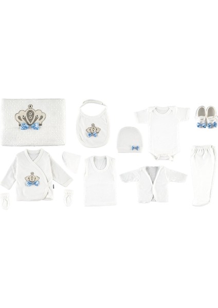 Taçlı 11 Li Hastane Çıkışı Erkek Bebek Bebek (Eldivenlerinde Kurdele Mevcut Değil) fiyatları