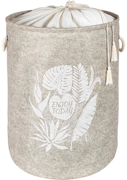 Buğz Torbalı ve Kulplu Püskül Detaylı Düzenleyici Çok Amaçlı Organizer Keçe Sepet -03631 fiyatları