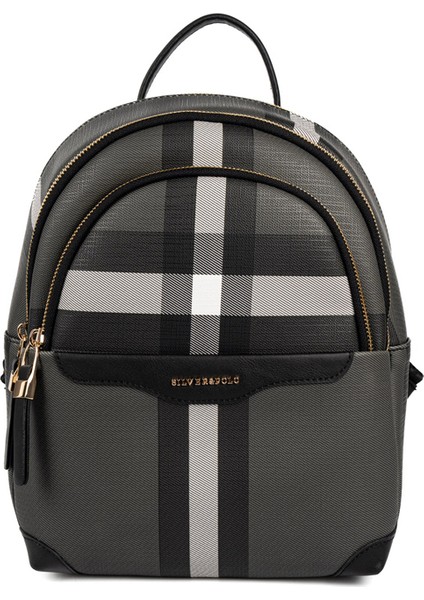 Kadın 1265-48630 Sılver Polo Sırt Çantası MK129 Siyah-Mat Siyah