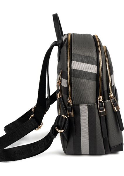 Kadın 1265-48630 Sılver Polo Sırt Çantası MK129 Siyah-Mat Siyah modelleri