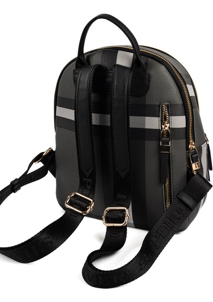 Kadın 1265-48630 Sılver Polo Sırt Çantası MK129 Siyah-Mat Siyah fırsatları