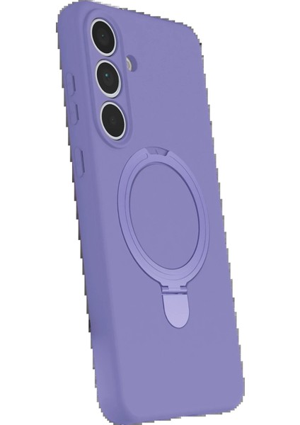 OMR02 Samsung Galaxy S24 Fe Regal Magsafe Standlı Kapak - Lila fiyatları