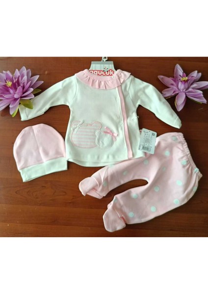 3 Lü Bebek Zıbın Seti Hastane Çıkışı Pamuklu Kaliteli Yumuşacık Lüks Set modelleri