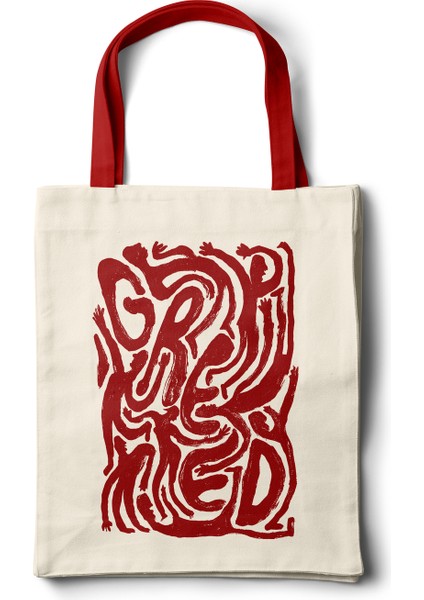 Sanatsal Bez Çanta – Greed Illüstrasyon Tasarım - 35X40