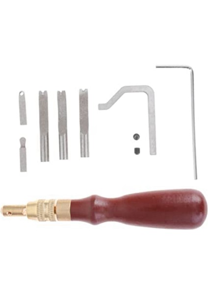 7pcs Deri Maşif Dikiş Yroover Deri Çalışma Aletleri Skiving Edger Çelik Mızraklı Slotlama Makinesi (Yurt Dışından)