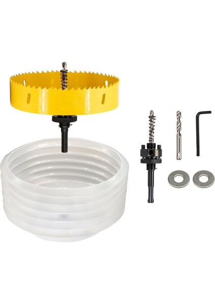 Gömme Işıkları Için 6-19/64 Delik Testere Gömme Aydınlatma Için Delik Testere Toz Kasesi 6in Içerir 3/8in Hex Shank &amp Sds Artı Arbor (Yurt Dışından)