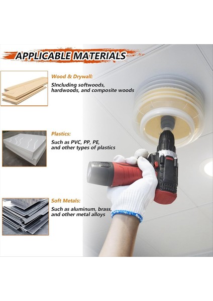 Gömme Işıkları Için 6-19/64 Delik Testere Gömme Aydınlatma Için Delik Testere Toz Kasesi 6in Içerir 3/8in Hex Shank &amp Sds Artı Arbor (Yurt Dışından) fiyatları