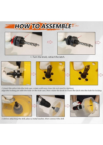 Gömme Işıkları Için 6-19/64 Delik Testere Gömme Aydınlatma Için Delik Testere Toz Kasesi 6in Içerir 3/8in Hex Shank &amp Sds Artı Arbor (Yurt Dışından) modelleri