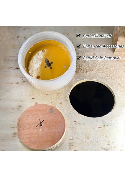 Gömme Işıkları Için 6-19/64 Delik Testere Gömme Aydınlatma Için Delik Testere Toz Kasesi 6in Içerir 3/8in Hex Shank &amp Sds Artı Arbor (Yurt Dışından) fırsatları