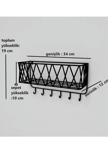 Şık Siyah Metal Çok Amaçlı Mutfak ve Banyo Rafı, Dekoratif ve Kullanışlı Tasarım modelleri