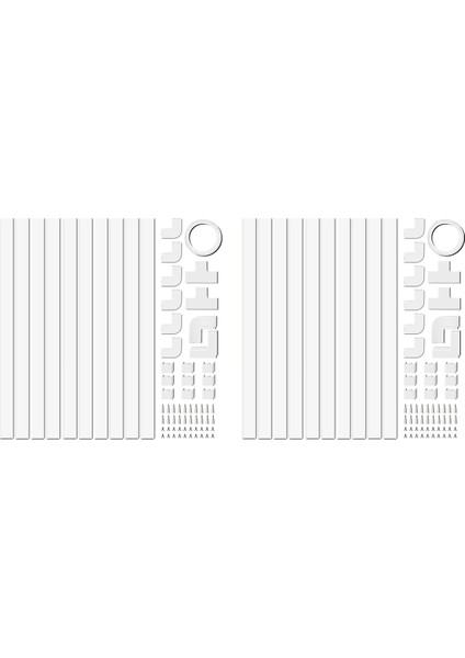4m Elektrik Kablo Grupları Bir Kordon Için Duvarda Kablo Kapatıcısı Boyanabilir Pvc Kablo Kapağı Kablo Gezisi 20 Pcs L40CM (Yurt Dışından)