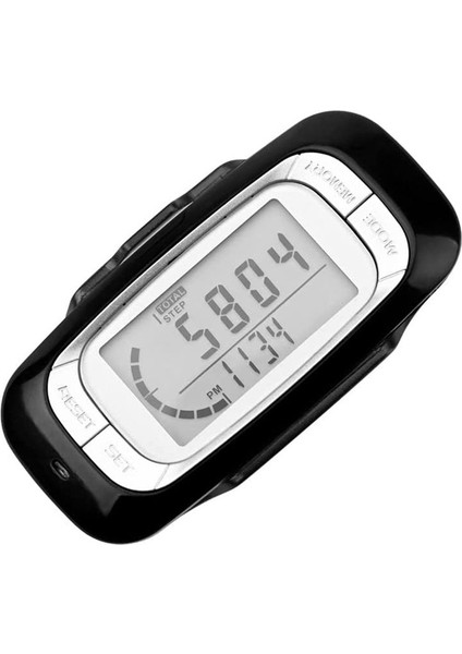 Yürüyüş Için Pedometre Klipsli Ekran Pedometresi ve Kordon Basit Yürüyüş Adımı Sayacı Doğru 3D Pedometre (Yurt Dışından)