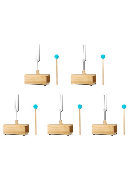 5x 528Hz Tuning Fork Ses Terapisi Yoga Meditasyon ve Gevşeme Için Çatal Rezonans Kutusu Ayarlama (Yurt Dışından)