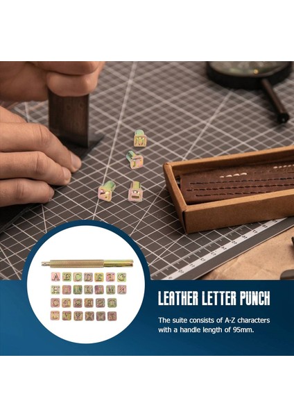 26PCS Çelik Alfabe Pulları Deri Zanaat Damgaları Için Set Seti 26 Ingilizce Harfler Metal Damga Seti Leathercraft (Yurt Dışından) modelleri