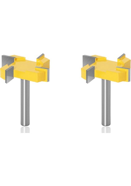 2pcs 8mm Shank Spoilboard Yüzey Yönlendirici Bit Yüzey Yönlendirici Biti 4 Flüt Yüz Fabrikası Freze Yönlendirici Biti Yönlendirici Biti (Yurt Dışından)