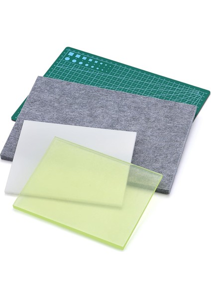 4pcs Delme Pedi Deri Kesme Pedi Deri Zanaat Pedi Ses Emici Ped ve A4 Onarım Kesme Pedi Dıy Için Uygun (Yurt Dışından)