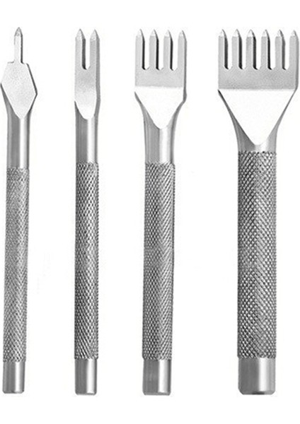 4pcs Beyaz Kaymaz Elmas Kesim Diy Deri Alet Deri Eğik Düz Kesim Elektroduat Elle Diken Elmas Kesim Deliği (5mm) (Yurt Dışından)