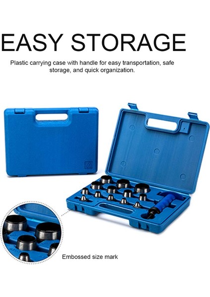 14PCS Hollow Punch Set Dıy Deri El Sanatları Kemer Delme Aracı Plastik Kutu Dıy Deri Zanaat Aracı 5MM-35MM (Yurt Dışından) modelleri