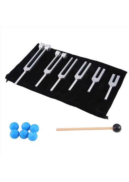 6pcs 128Hz 256Hz 512Hz 1024Hz 2048Hz 4096Hz Ayar Çatalı Çatal Çatal Ses Titreşim Aracı Gümüş (Yurt Dışından) fırsatları