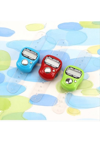 LCD Parmak El Halkası Örme Sırası Taksit Sayaç Pedometresi Dijital El Taliye Renk (Yurt Dışından)