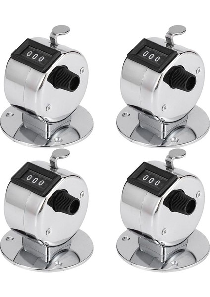 5x Yuvarlak Base 4 Saksı Manuel El Tally Mekanik Palmiye Tıklama Sayacı (Yurt Dışından)