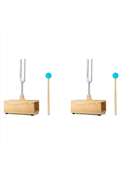 2x 528Hz Tuning Fork Tuning Fork Rezonans Kutusu Ses Terapisi Yoga Meditasyon ve Gevşeme (Yurt Dışından)