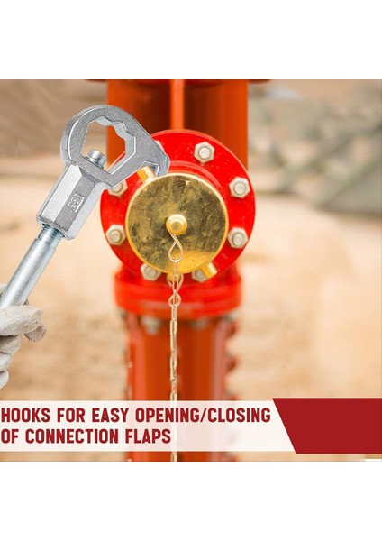 Ayarlanabilir Hidrant Anahtarı Kapakları ve Açılış Vanalarını Gevşeterek Ateş Fındıklarını Sıkmak Için 1-1/2in Ila 6 Inç Cıvata Kafa Boyutlarına Uyuyor (Yurt Dışından) indirimleri